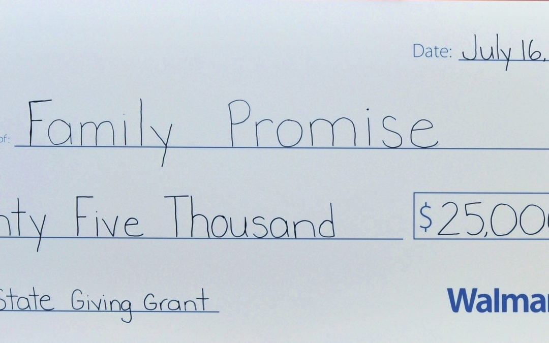 Walmart Awards $25,000 to Family Promise-Union County Program