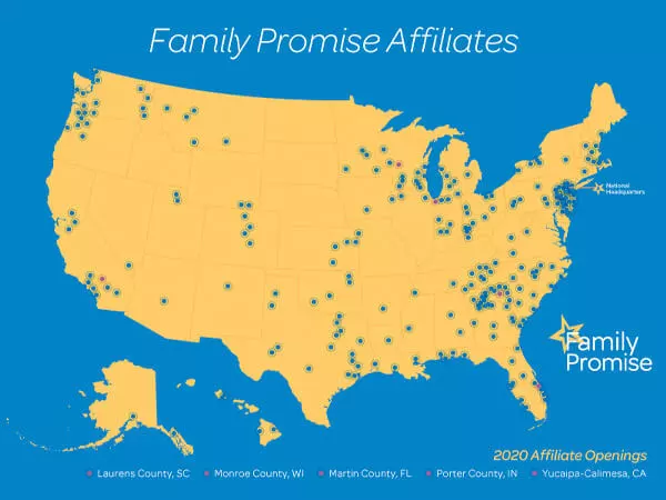 Affiliate Map of 2020
