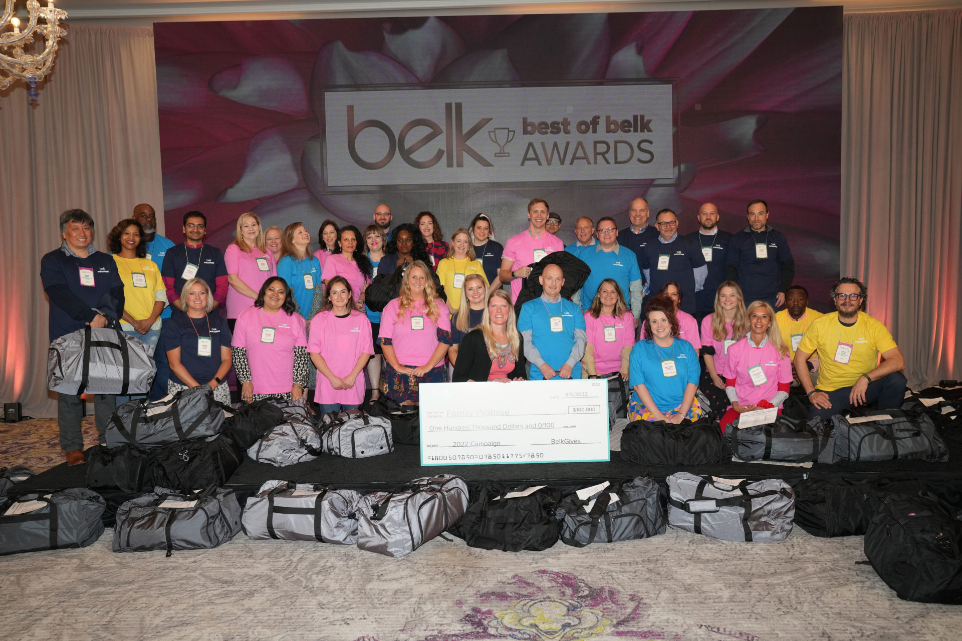 Belk presents check to Family Promise