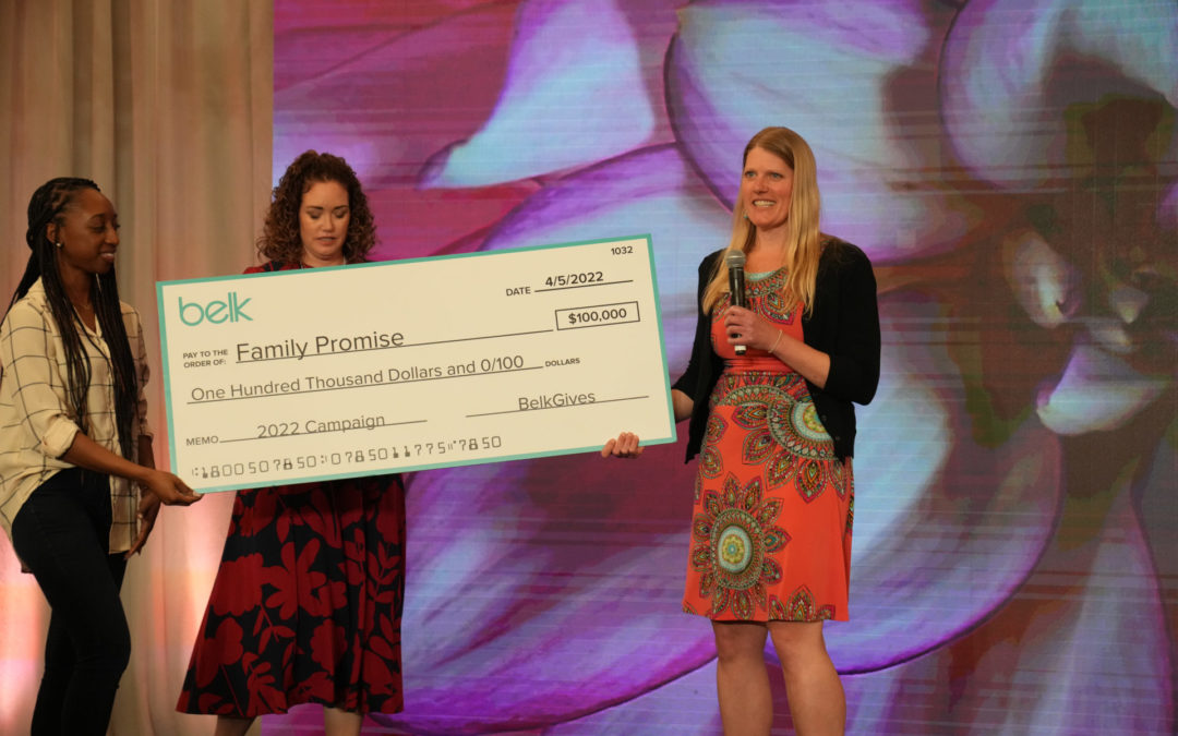 Belk’s Donations to Family Promise Top $3.1 Million in Support of Children and Families Experiencing Homelessness